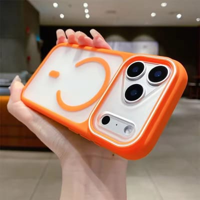 Triangular Camera Edge Matte MagSafe Anti-Shock cases_img_2