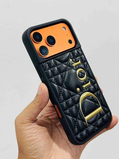Dior Puff Edition – Premium PU Leather Case Cover | Stylish & Durable Protection_img_1