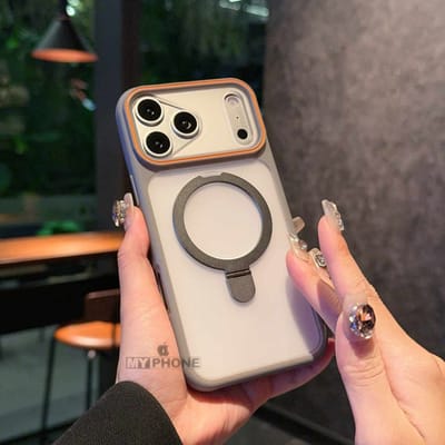 Premium Matte MagSafe Case with Built-in Metal Kickstand & Pro-Level Camera Protection_img_0