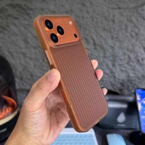 Luxury Vertical Groove Translucent Matte Soft iPhone Case_img_2