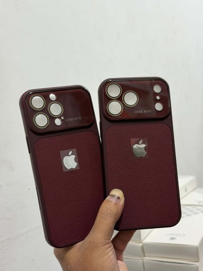 Luxury Wine Red Leather Texture iPhone Case with Full Camera Protection – Case Aito Edition_img_7