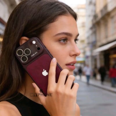 Luxury Wine Red Leather Texture iPhone Case with Full Camera Protection – Case Aito Edition_img_0