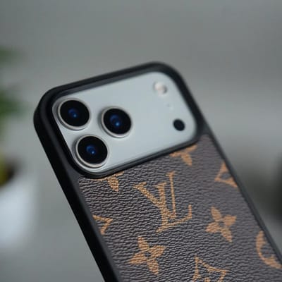 Premium LV Monogram Edition Leather Texture iPhone Case_img_2