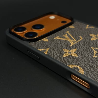 Premium LV Monogram Edition Leather Texture iPhone Case_img_8