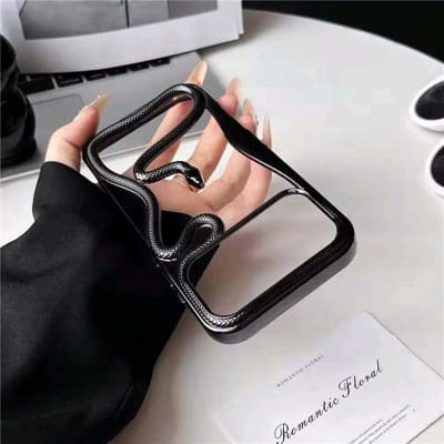 Luxury Gold 3D Snake Embossed iPhone Soft Case with Electroplated Glossy Finish_img_5