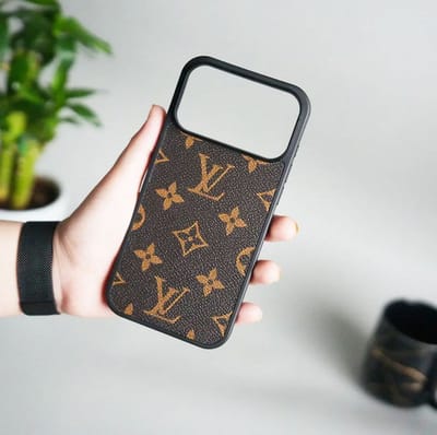 Premium LV Monogram Edition Leather Texture iPhone Case_img_3